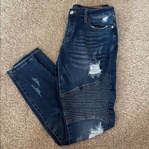 EEUC Judy Blue Moto Jeggings, size 7.